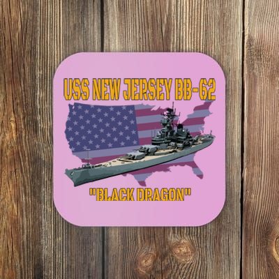 Ww2 Warship Vietnam War Uss New Jersey Bb62 Battleship Coaster