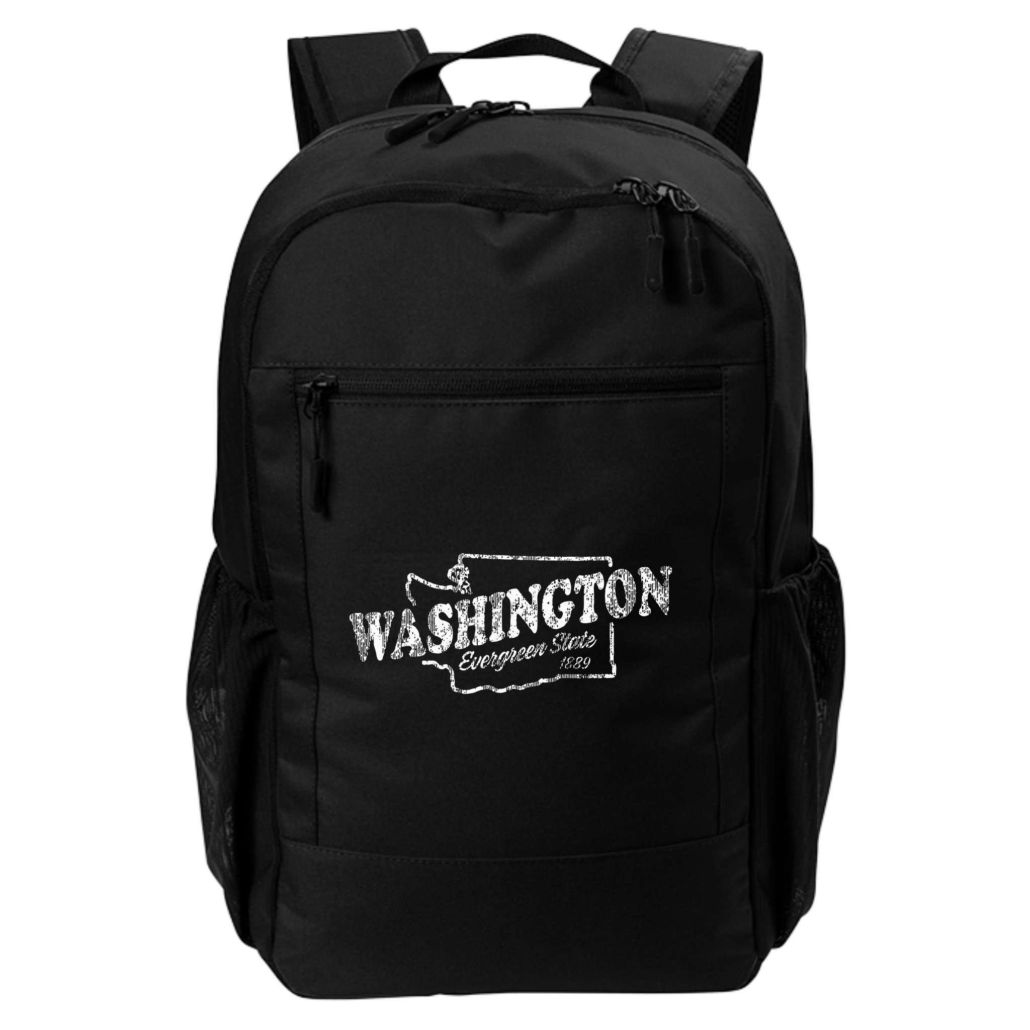 Washington Wa Vintage Graphic Evergreen State Backpack