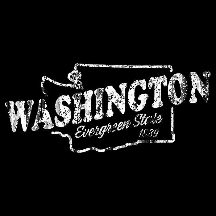 Washington Wa Vintage Graphic Evergreen State Backpack