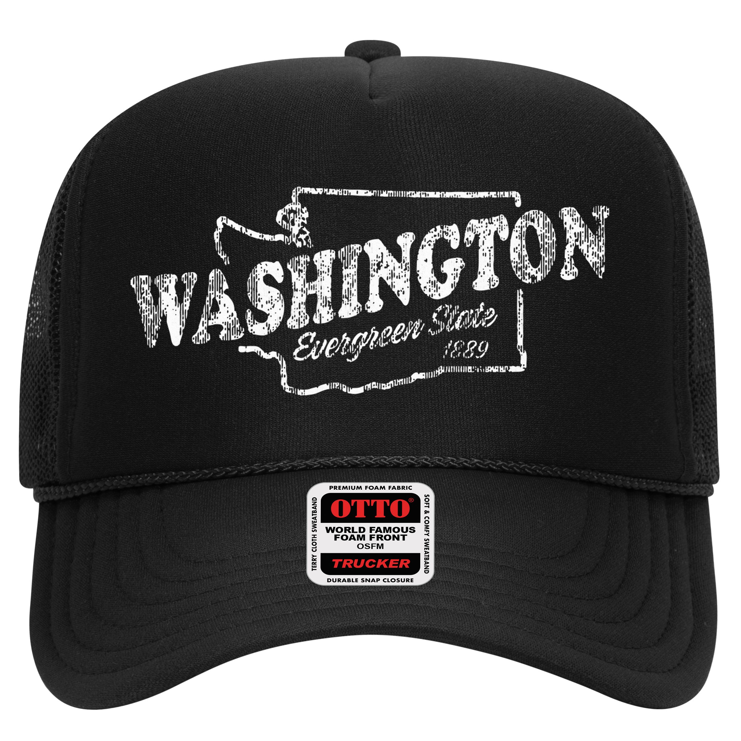 Washington Wa Vintage Graphic Evergreen State Hat