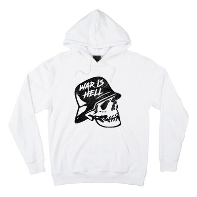 WWI WWII Veteran Military Skull - War Is Hell Hoodie