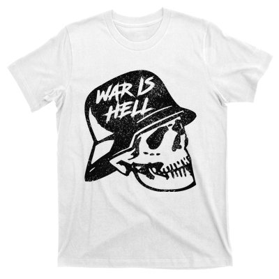 WWI WWII Veteran Military Skull - War Is Hell T-Shirt