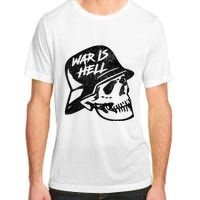 WWI WWII Veteran Military Skull - War Is Hell Adult ChromaSoft Performance T-Shirt