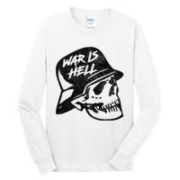 WWI WWII Veteran Military Skull - War Is Hell Tall Long Sleeve T-Shirt