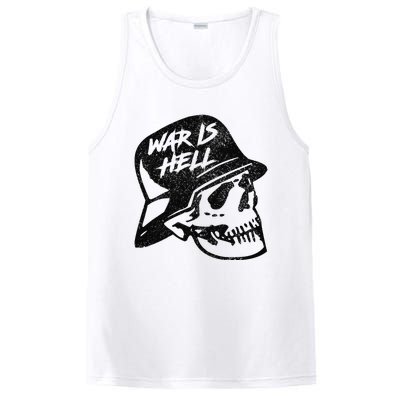 WWI WWII Veteran Military Skull - War Is Hell PosiCharge Competitor Tank