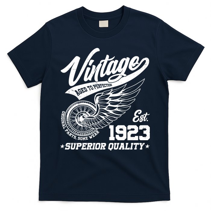 Winged Wheel Vintage 1923 Aged To Perfection Superior Quality 100th Birthday T-Shirt