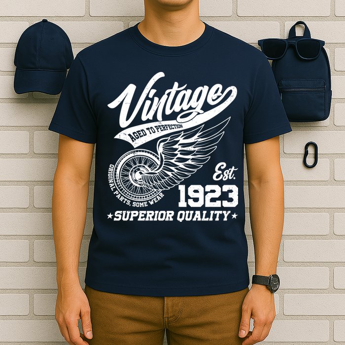 Winged Wheel Vintage 1923 Aged To Perfection Superior Quality 100th Birthday T-Shirt