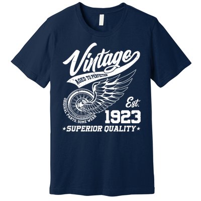 Winged Wheel Vintage 1923 Aged To Perfection Superior Quality 100th Birthday Premium T-Shirt