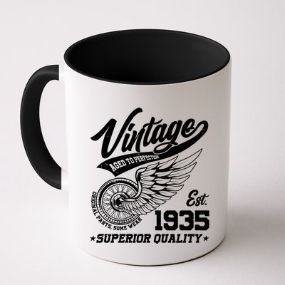 Winged Wheel Vintage 1935 Aged To Perfection Superior Quality 90th Birthday Mug