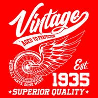 Winged Wheel Vintage 1935 Aged To Perfection Superior Quality 90th Birthday Womens T-Shirt