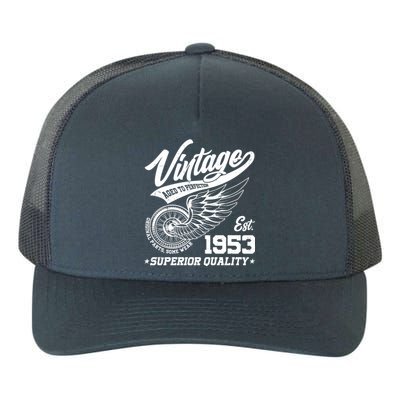 Winged Wheel Vintage 1953 Aged To Perfection Superior Quality 70th Birthday Yupoong Adult 5-Panel Trucker Hat