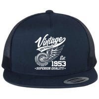 Winged Wheel Vintage 1953 Aged To Perfection Superior Quality 70th Birthday Flatbill Hat