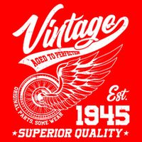 Winged Wheel Vintage 1945 Aged To Perfection Superior Quality 80th Birthday T-Shirt