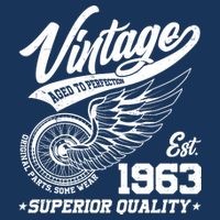 Winged Wheel Vintage 1963 Aged To Perfection Superior Quality 60th Birthday 16 in Basic Backpack