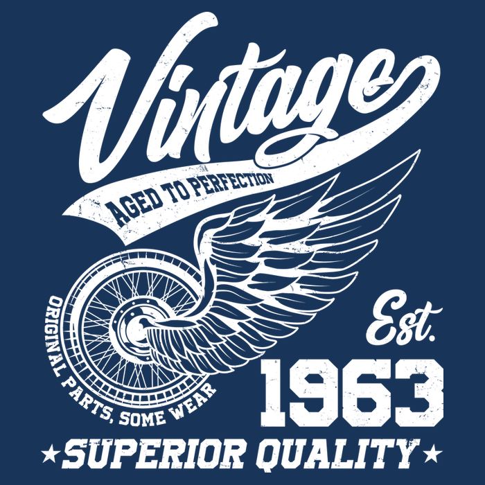 Winged Wheel Vintage 1963 Aged To Perfection Superior Quality 60th Birthday 16 in Basic Backpack