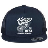 Winged Wheel Vintage 1973 Aged To Perfection Superior Quality 50th Birthday Flatbill Hat