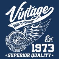 Winged Wheel Vintage 1973 Aged To Perfection Superior Quality 50th Birthday Flatbill Hat
