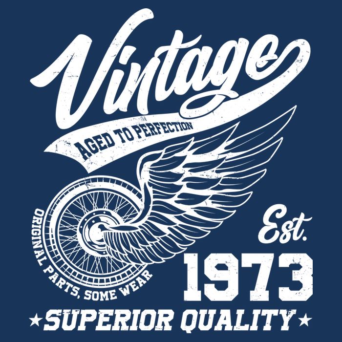 Winged Wheel Vintage 1973 Aged To Perfection Superior Quality 50th Birthday Flatbill Hat