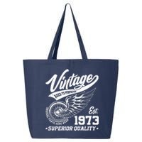 Winged Wheel Vintage 1973 Aged To Perfection Superior Quality 50th Birthday 25L Jumbo Tote