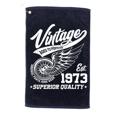 Winged Wheel Vintage 1973 Aged To Perfection Superior Quality 50th Birthday Golf Towel