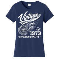 Winged Wheel Vintage 1973 Aged To Perfection Superior Quality 50th Birthday Women's T-Shirt