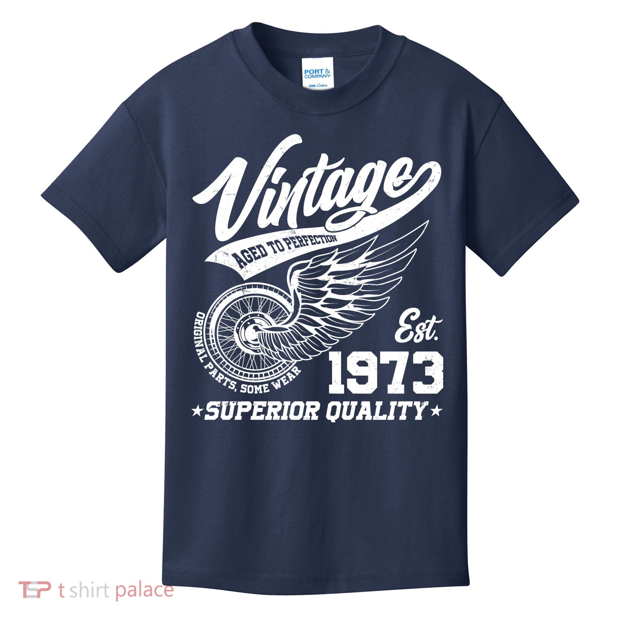 Winged Wheel Vintage 1973 Aged To Perfection Superior Quality 50th Birthday Kids T-Shirt