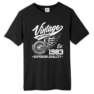 Winged Wheel Vintage 1983 Aged To Perfection Superior Quality 40th Birthday Tall Fusion ChromaSoft Performance T-Shirt