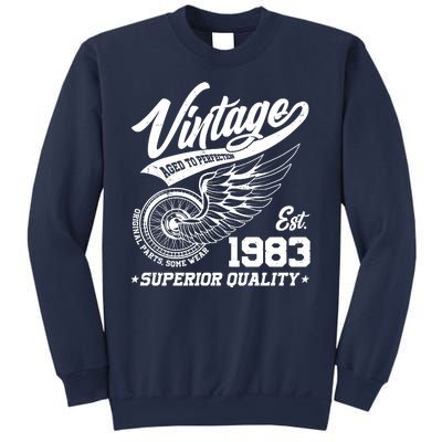 Winged Wheel Vintage 1983 Aged To Perfection Superior Quality 40th Birthday Sweatshirt