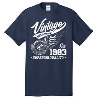 Winged Wheel Vintage 1983 Aged To Perfection Superior Quality 40th Birthday Tall T-Shirt