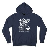 Winged Wheel Vintage 1983 Aged To Perfection Superior Quality 40th Birthday Tall Hoodie