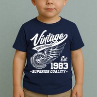 Winged Wheel Vintage 1983 Aged To Perfection Superior Quality 40th Birthday Toddler T-Shirt