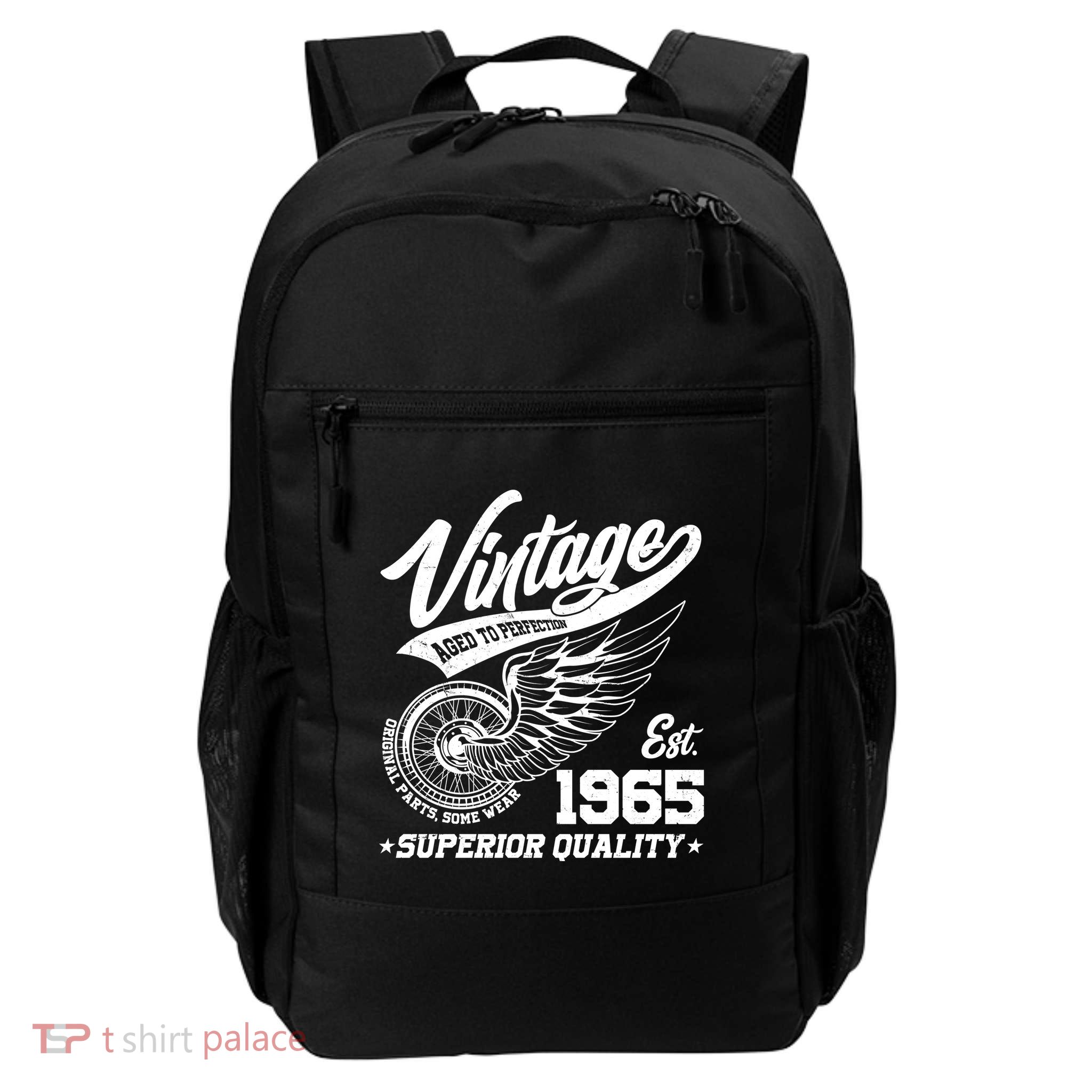 Winged Wheel Vintage 1965 Aged To Perfection Superior Quality 60th Birthday Backpack