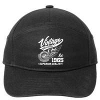 Winged Wheel Vintage 1965 Aged To Perfection Superior Quality 60th Birthday 7-Panel Snapback Hat