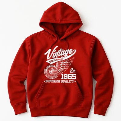 Winged Wheel Vintage 1965 Aged To Perfection Superior Quality 60th Birthday Hoodie