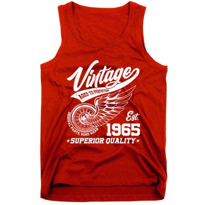 Winged Wheel Vintage 1965 Aged To Perfection Superior Quality 60th Birthday Tank Top