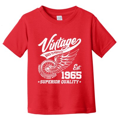 Winged Wheel Vintage 1965 Aged To Perfection Superior Quality 60th Birthday Toddler T-Shirt