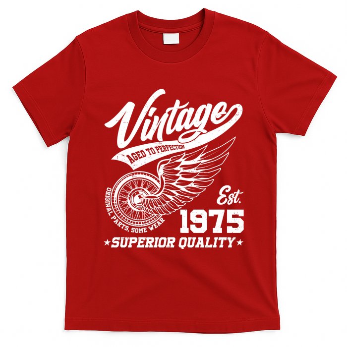 Winged Wheel Vintage 1975 Aged To Perfection Superior Quality 50th Birthday T-Shirt