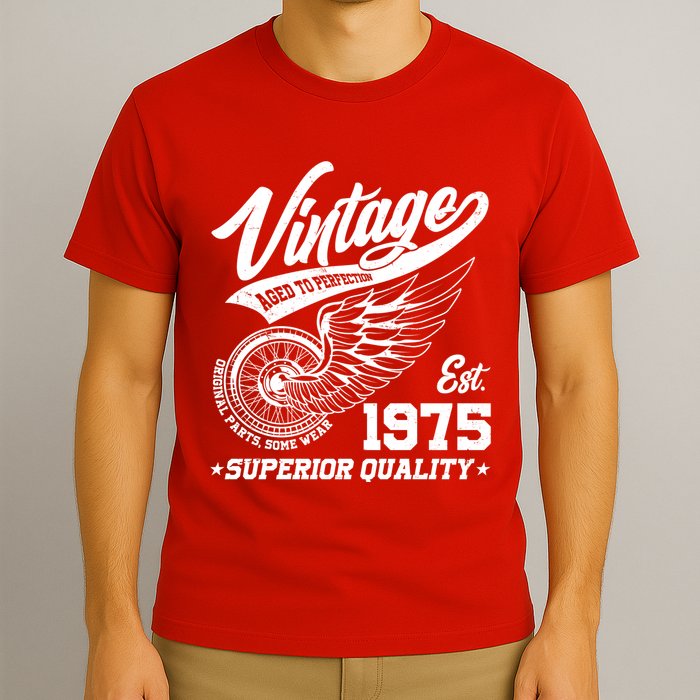 Winged Wheel Vintage 1975 Aged To Perfection Superior Quality 50th Birthday T-Shirt