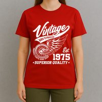 Winged Wheel Vintage 1975 Aged To Perfection Superior Quality 50th Birthday T-Shirt
