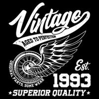Winged Wheel Vintage 1993 Aged To Perfection Superior Quality 30th Birthday Wool Snapback Cap