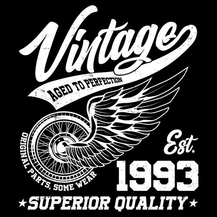 Winged Wheel Vintage 1993 Aged To Perfection Superior Quality 30th Birthday Wool Snapback Cap
