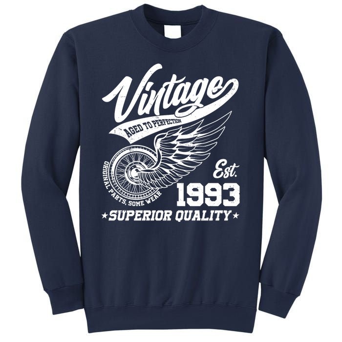 Winged Wheel Vintage 1993 Aged To Perfection Superior Quality 30th Birthday Sweatshirt