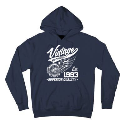 Winged Wheel Vintage 1993 Aged To Perfection Superior Quality 30th Birthday Tall Hoodie