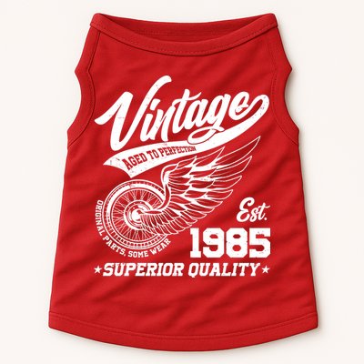 Winged Wheel Vintage 1985 Aged To Perfection Superior Quality 40th Birthday Doggie Tank