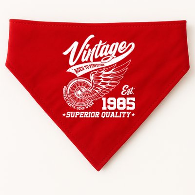 Winged Wheel Vintage 1985 Aged To Perfection Superior Quality 40th Birthday USA-Made Doggie Bandana