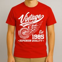 Winged Wheel Vintage 1985 Aged To Perfection Superior Quality 40th Birthday T-Shirt
