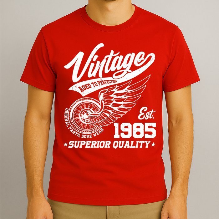 Winged Wheel Vintage 1985 Aged To Perfection Superior Quality 40th Birthday T-Shirt