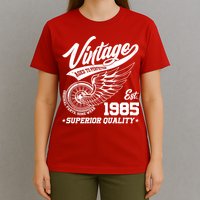 Winged Wheel Vintage 1985 Aged To Perfection Superior Quality 40th Birthday T-Shirt