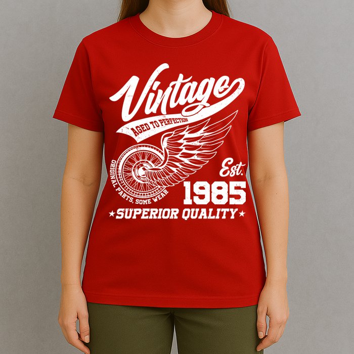 Winged Wheel Vintage 1985 Aged To Perfection Superior Quality 40th Birthday T-Shirt