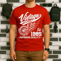 Winged Wheel Vintage 1985 Aged To Perfection Superior Quality 40th Birthday T-Shirt
